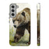Grizzly Bear in a Field - Impact Resistant Phone Case Samsung Galaxy S22 Plus Matte